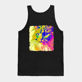 Ragamuffin Pop Art - Cat Lover Gift Tank Top